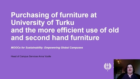 Thumbnail for Furniture Rotation at the University of Turku (3.4)