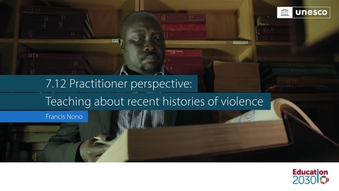 Thumbnail for Practitioner perspective: Teaching about recent histories of violence