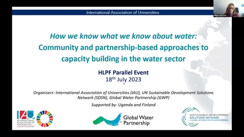 Thumbnail for entry Community and partnership-based approaches to capacity building in the water sector