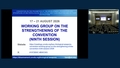 1st Meeting, 9th Session of the Working Group on the Strengthening of the BWC