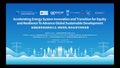 Accelerating Energy System Innovation and Transition for Equity and Resilience to Advance Global Sustainable Development (HLPF 2026 Side Event)