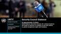 Security Council Media Stakeout