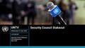 Security Council Media Stakeout