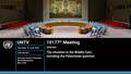The situation in the Middle East, including the Palestinian question - Security Council, 10177th meeting