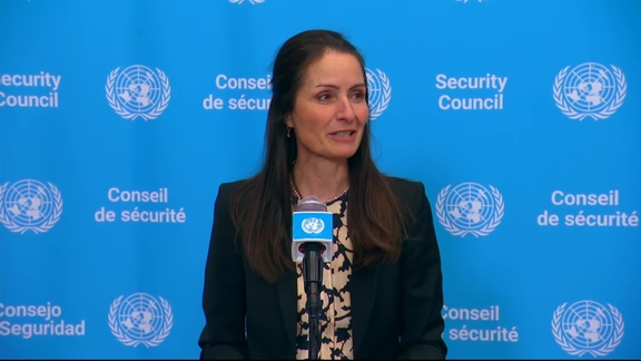 Christina Markus Lassen (Security Council President/ Denmark) on informal dialogues with Secretary-General candidates - Security Council Media Stakeout