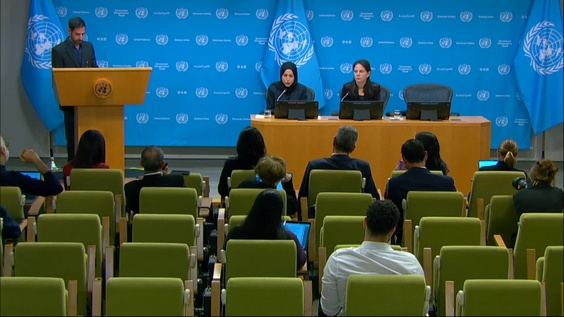 Press Conference: Annalena Baerbock (General Assembly President) & Alya Ahmed Saif Al-Thani (Qatar) on the upcoming Second World Summit on Social Development