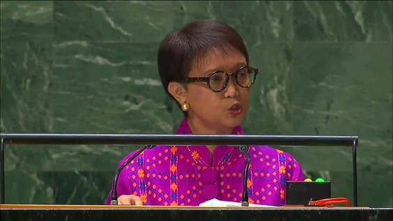 Indonesia - Minister for Foreign Affairs Addresses General Debate, 78th Session