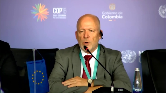 Press conference by the European Union at COP 16 – United Nations Biodiversity Conference 2024