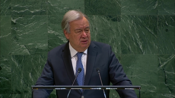 António Guterres (UN Secretary-General) on the General Assembly: 70th plenary meeting, 80th session