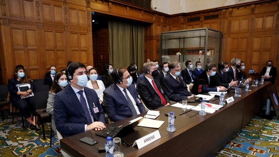 THE HAGUE – The International Court of Justice (ICJ) holds public hearings in the case Azerbaijan v. Armenia  - single round of oral argument of Armenia