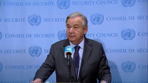 António Guterres (UN Secretary-General) on the situation in Ukraine - Media Stakeout