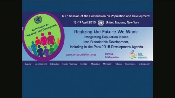 (4th meeting) Commission on Population and Development, Forty-eighth session