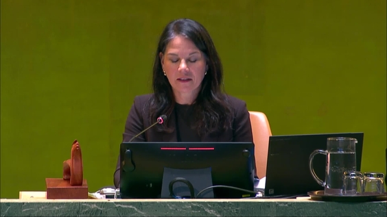 Annalena Baerbock (General Assembly President) on the Occasion of the Adoption of the Mandates Resolution