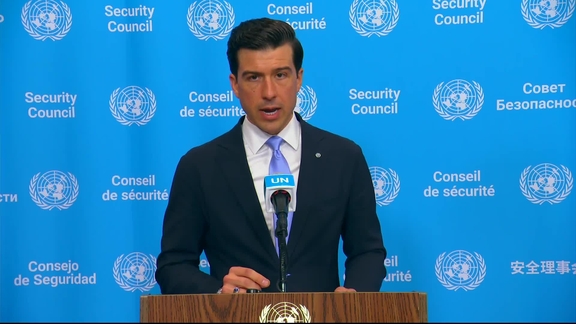 Luke J. Lindberg, Executive Director of the World Food Programme - Press Stakeout