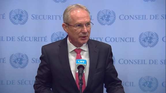 Csaba Kőrösi (General Assembly President) on Maintenance of International Peace and Security - Sekurity Council Media Stakeout