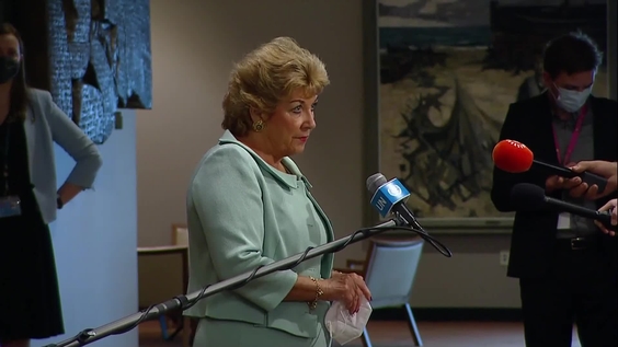 Geraldine Byrne Nason (Ireland) on the situation in Afghanistan - Security Council Stakeout