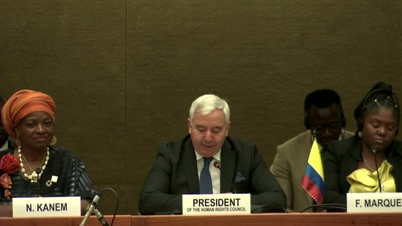 Frederico Villegas (HRC) - 1st Session of the Permanent Forum on People of African Descent