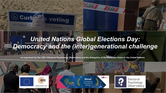 United Nations Global Elections Day: Democracy and the intergenerational challenge