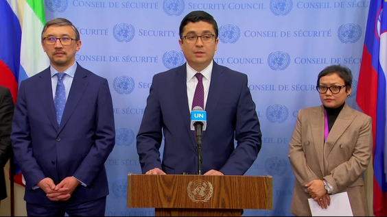 Ulugbek Lapasov (Uzbekistan ) on the Central Asian Summit of Heads of State - Security Council Media Stakeout