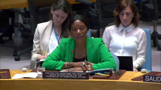 Edem Wosornu (OCHA) on the situation in the Middle East - Security Council, 9396th meeting