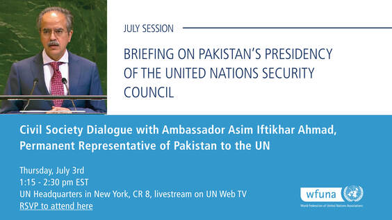 CSO Dialogue with United Nations Security Council President Asim Iftikhar Ahmad (Pakistan)