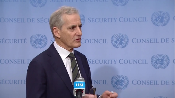 Jonas Gahr Støre (Norway) on Afghanistan and UNAMA- Security Council Media Stakeout