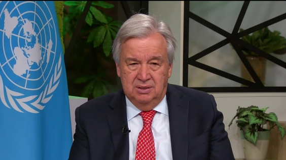 António Guterres (Secretario General) con motivo del Modelo de las Naciones Unidas 2024