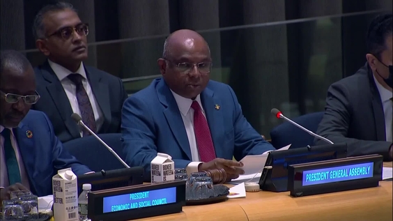 Abdulla Shahid (General Assembly President) at the Joint High-Level Dialogue "The Africa We Want: Reconfirming the Development of Africa as a Priority of the United Nations System"