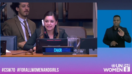 9th plenary meeting - Commission on the Status of Women, Seventieth session (CSW70) - High-level meeting on violence against women and girls (continued)