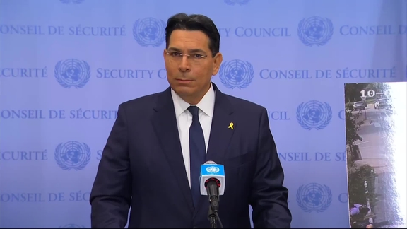 Danny Danon (Israel) on UNRWA, Gaza and other topics - Security Council Media Stakeout