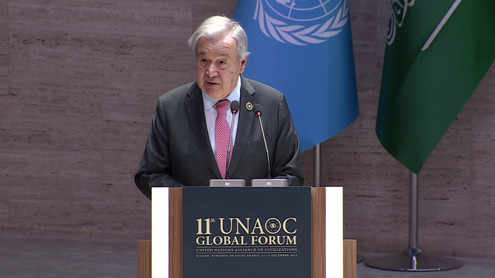 António Guterres (UN Secretary-General) at the Opening Ceremony of the 11th Global Forum of the United Nations Alliance of Civilizations