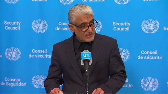 Amir Saeid Iravani (Iran) on the situation in the region - Security Council Media Stakeout
