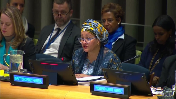 Amina J. Mohammed (Deputy Secretary-General) at the Informal meeting of the plenary on the implementation of the Global Compact on Safe, Orderly and Regular Migration - General Assembly, 79th session