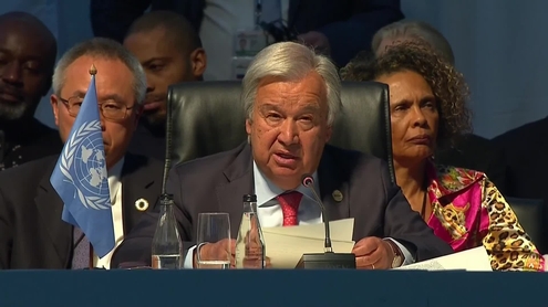 António Guterres (UN Secretary-General) at 15th BRICS summit