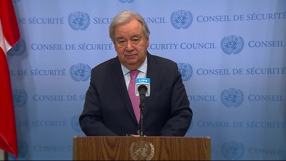 António Guterres (UN Secretary-General) on the situation in Gaza