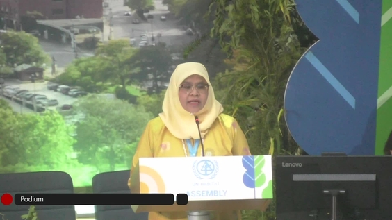 Maimunah Mohd Sharif (Executive Director UN-Habitat) at the Final Plenary of the 2nd session of the UN Habitat Assembly