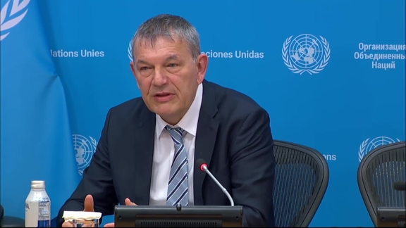 Daily Press Briefing Guest: Philippe Lazzarini (UNRWA) on the situation in Gaza