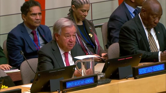 António Guterres (UN Secretary-General) at G20 Foreign Ministers' Meeting