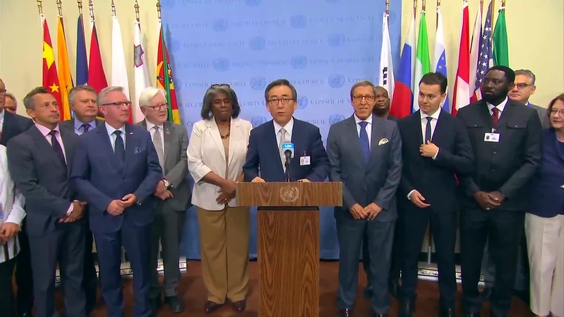 Tae-yul Cho (Republic of Korea, Security Council President) on cybersecurity - Joint Security Council Media Stakeout