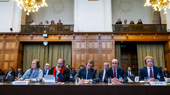 THE HAGUE – The International Court of Justice (ICJ) holds public hearings in the case Nicaragua v. Germany  - Oral argument of Germany