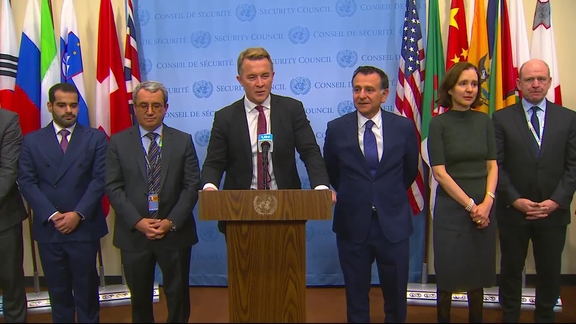 Joint Statement: Humanitarian Crisis in Gaza - Security Council Media Stakeout
