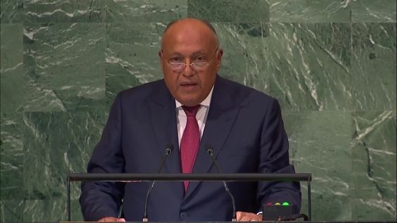 Egypt - Minister for Foreign Affairs Addresses General Debate, 77th Session
