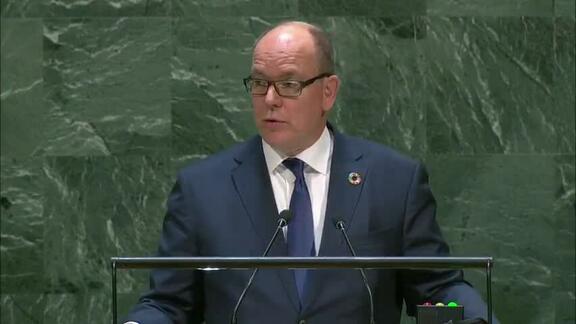 Monaco - Prince Addresses General Debate, 74th Session