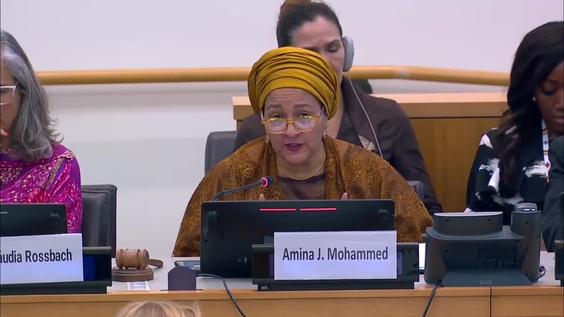 Amina J. Mohammed (Deputy Secretary-General) at Shaping local pathways for a more equitable, sustainable, and secure future for all – "Localizing the Pact for the Future" (Side Event, Action Day 2, Summit of the Future)