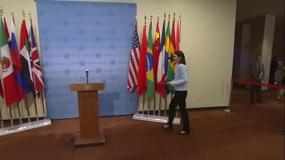Trine Heimerback (Norway) on the situation in Afghanistan - Security Council Media Stakeout