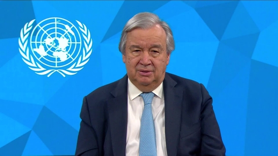 António Guterres (Secretario General) con motivo del Día Internacional de Recuerdo de las Víctimas de la Esclavitud y la Trata Transatlántica de Esclavos