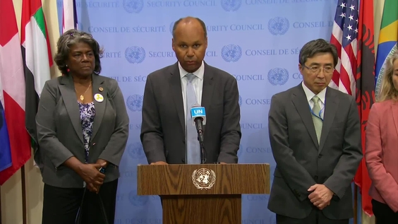 James Kariuki (UK) on behalf of Albania, Brasil, Ecuador, France &amp; other Countries on The situation in Myanmar – Security Council Media Stakeout