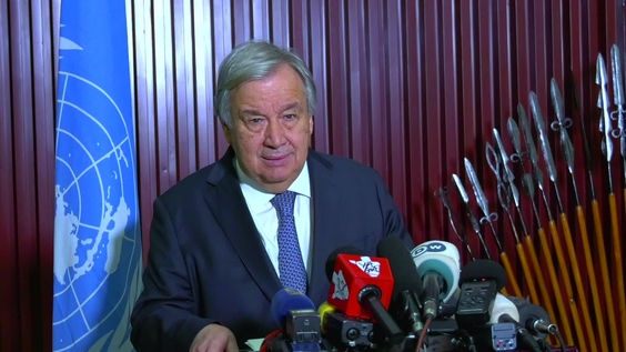 Press Conference: UN Secretary-General António Guterres following his meeting with the President of Burundi, H.E. Evariste Ndayishimiye (Bujumbura, Burundi)