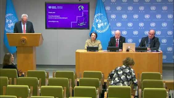 Daily Press Briefing by the Spokesperson of the Secretary-General and the Spokesperson for the President of the General Assembly with Guests: John Wilmoth, Daniela Bas and Shantanu Mukherjee (UN DESA) on the World Social Report 2023