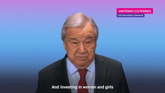 António Guterres (UN Secretary-General) for International Women's Day 2026